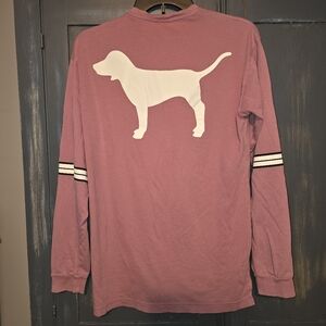 Pink VICTORIA'S SECRET Women's Rose Colored L/S T-Shirt Size XS
